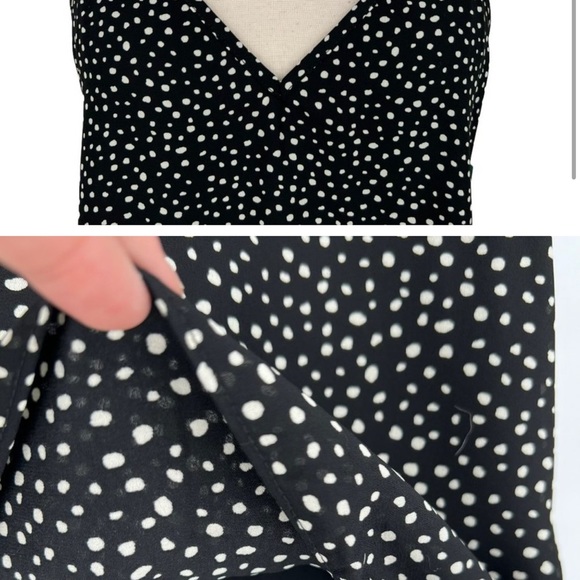 Abound Polka Dot Tank Top Black and White Size Small NWT - Picture 2 of 2